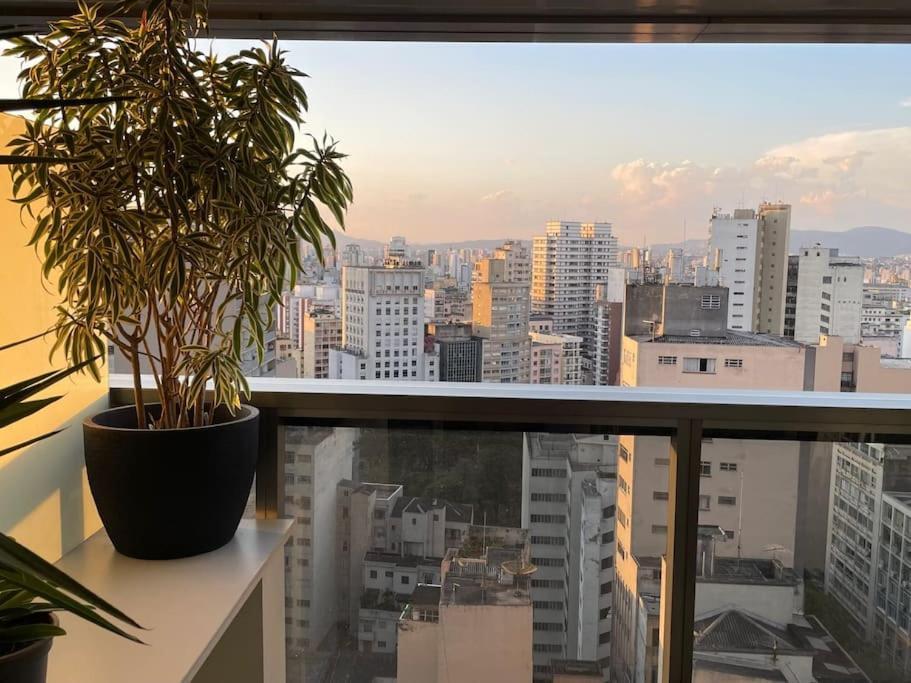 Апартаменты Studio Com Vista Incrivel 22º Andar Сан-Пауло Экстерьер фото